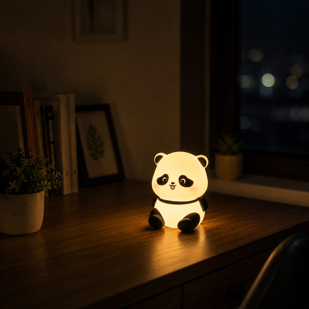 Cute Mini Panda Night Light Lamp (1 Pc)